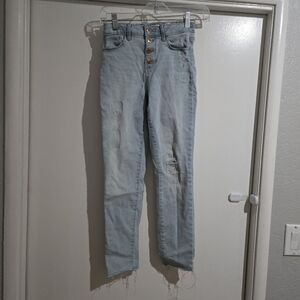 SO Distressed Skinny Jeans